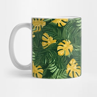 Tropical Minimalism: Monstera Leaf Elegance Mug